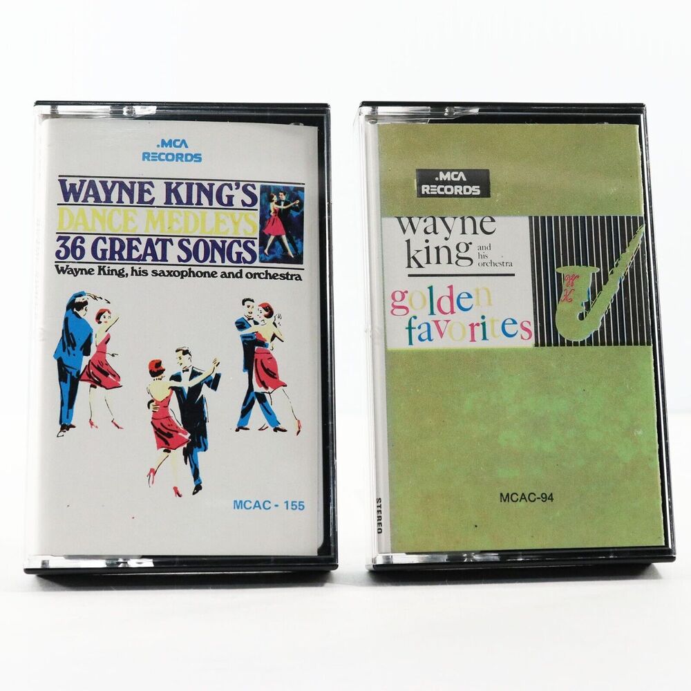 Wayne King's Golden Favorites & Dance Medleys (2 Cassette Tapes, MCA) MCAC-155